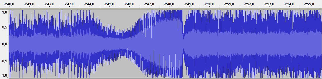 Audacity: VU up to 1.08